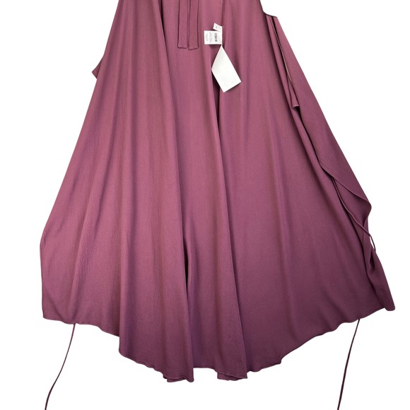Reformation Kai Plum Purple Tie Front Cutout Wrap Maxi Dress Womens Size 4 - Picture 9 of 13